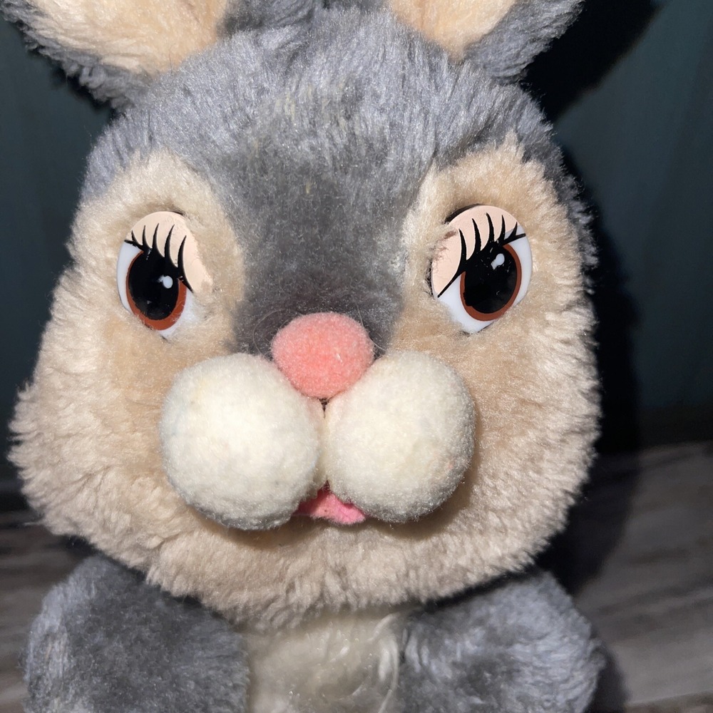 Vintage 11" Knickerbocker Plush Stuffed Walt Disney Thumper Bunny Rabbit Easter